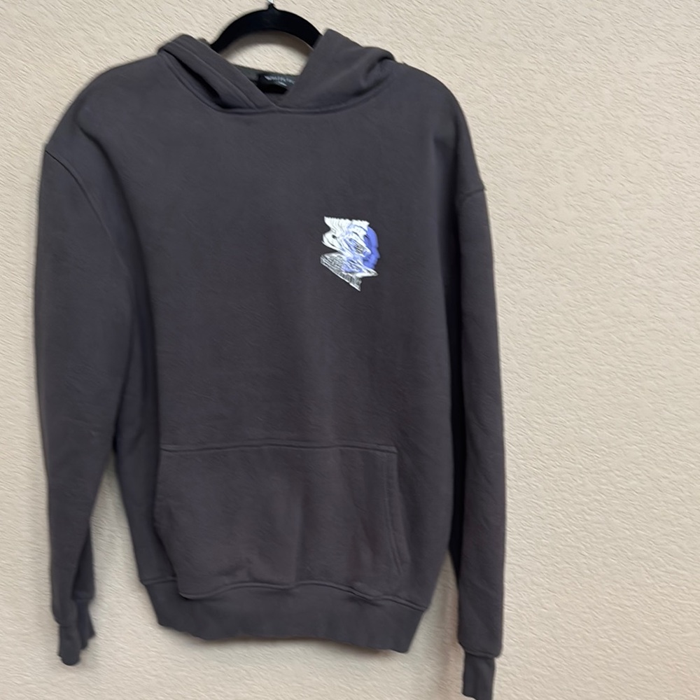 White Fox Boutique Gray Sweatshirt Hoodie